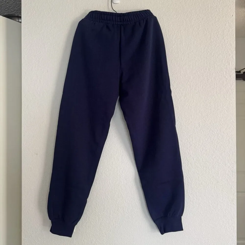 NEW Puma Sweatpants Mens Small Navy Blue Joggers Athletic Pants Casual Logo - Picture 8 of 16